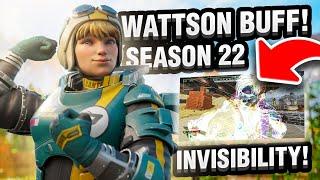 ALL Buffs & Nerfs Apex Legends Season 22: WATTSON BUFFED, Aim Assist NERFED, and Crypto Invisible!