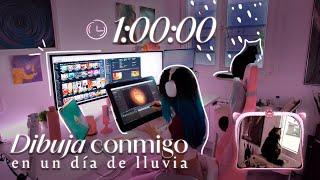 Dibuja Conmigo 1HORA ️ | Temporizador Cozy  |  Pomodoro