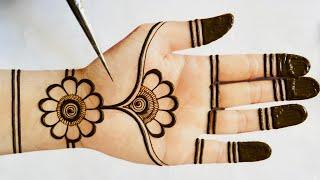 Easy Bharva Indian Floral Full Hand Mehndi Design Trick 2024- Simple Dulhan Mehandi Design- Mehendi