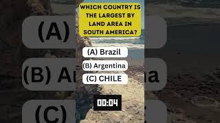 Discover the Largest Country in South America/country quiz/geography