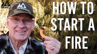 How to Start a Fire | Camping Hacks | OSMEtv