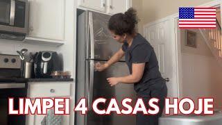 HOUSE CLEANER NOS ESTADOS UNIDOS | LIMPEI 4 CASAS