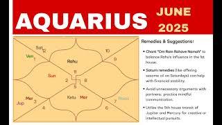 AQUARIUS | AQUARIUS ASCENDANT | JUNE 2025 | MONTHLY PREDICTION | AJAY MEVADA