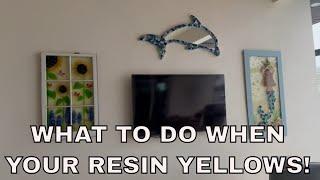 Yellow Resin! How to Improve the Appearance of Yellowed Glass & Resin Art! DIY Step By Step Tutorial