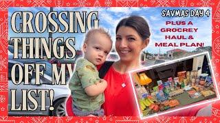 GETTING THINGS DONE! Grocery Shop & Meal Plan for the Week//Endless Errands *Savmas Day 4*