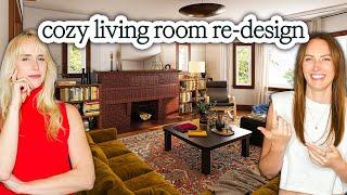 transforming YOUR spaces | cozy living room & home office