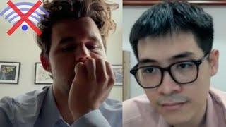 Magnus Carlsen LOSES Because of his INTERNET CONNECTION While Winning