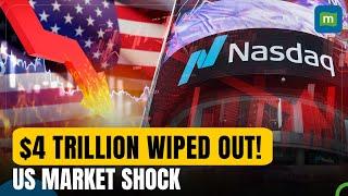 US Market Crash : $4 Trillion Wiped Out! Wall Street Tanks as Trump Pushes Tariffs | N18G