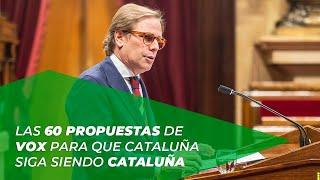 Las 60 propuestas de VOX para que Cataluña siga siendo Cataluña