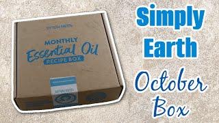 Simply Earth October Box - Essential Oil Recipe Box