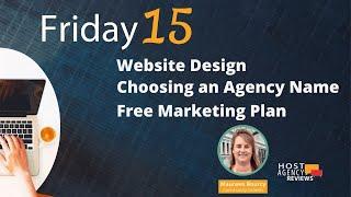 (42) F15: Travel Agency Website Design, Choosing a Travel Agency Name, Free Marketing Plan