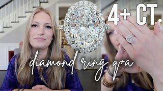 All About My Wedding Ring, Q+A, Diamonds vs. Moissanite 