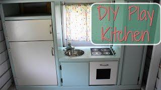 DIY Entertainment Center Play Kitchen