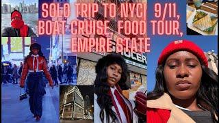 I TOOK A SOLO TRIP TO NEW YORK CITY| Walking Food Tour| Boat Cruise| Things you should do in NYC