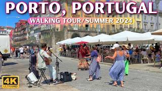  Porto Walking Tour - Summer 2024 | Portugal City Walk in 4k/60fps [With Captions]