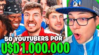 BOFFE REACCIONA a MR BEAST: "50 YOUTUBERS PELEAN POR $1,000,000"