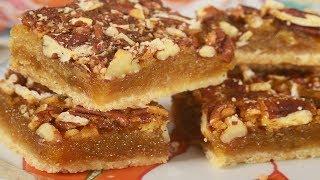 Pecan Squares Recipe Demonstration - Joyofbaking.com