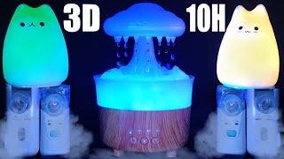 ASMR Aerosol 3D Nebulizers and Soothing Rain. Amazing white noise for sleeping