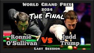 Ronnie O'Sullivan vs Judd Trump - World Grand Prix Snooker 2024 - Final - Last & Full Session Live