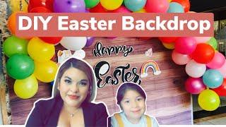 Quick & Easy Easter DIY Backdrop