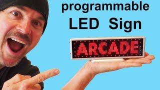 Small LED Scrolling Sign Message Board NEW Version Flashing Party Light Perfect Gift