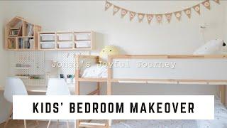 Kids’ Bedroom Makeover w/ IKEA & Amazon products I DIY & Organize l Silent Vlog