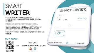 SMART WRITER v1.1 DEVELOPED ON PYTHON 2021 | AI BASED SMART WRITER