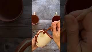 How I raw glaze cups with Amaco and skip bisque firing #shorts #pottery