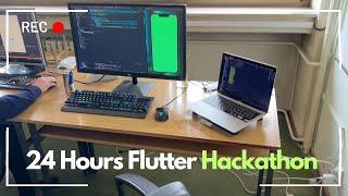 24 Hours of Non-Stop Fluttering ‍ - A Hackathon Coding Day-in-the-Life Vlog! (Ep:24)