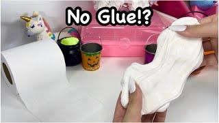 Toilet Paper Slime!? 🫧 How To Make NO GLUE Toilet Paper Slime!?