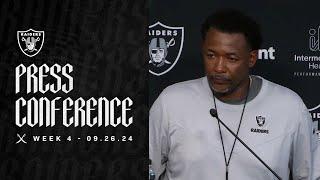 Coach Graham: ‘We’re All in Here Working Diligently to Improve’ | Raiders | NFL