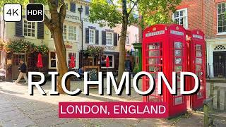 Richmond: The Most Picturesque Town in England | London Walking Tour in 4K HDR