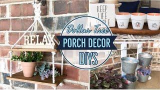 DIY DOLLAR TREE PORCH DECOR IDEAS!!!