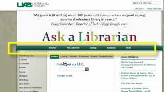 Exploring the Lister Hill Library Homepage