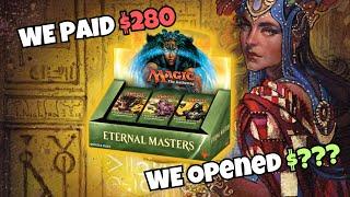 MTG Eternal Masters Booster Box Opening! High Risk, High Reward?