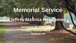 Jeffrey Maurice Newcomer Memorial Service