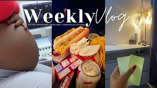 Weekly Vlog: WE HAVE NEW FURNITURE + Ultrasound Appt + Movie Night + Shopping & More | Shanida McKay