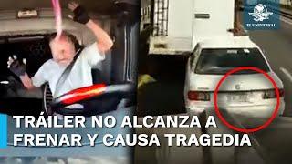 Así fue el momento exacto del brutal accidente en la autopista Puebla-Orizaba