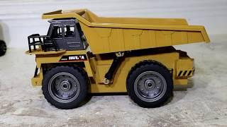 RC Dump Truck Unboxing and Review HuiNa Toys 1540 2.4G 6 Channel Remote Control 1/12 Scale.