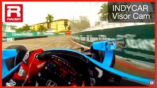 RACER Simon Pagenaud IndyCar St Pete Visor Cam 2014