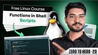 Functions in Shell Scripting | Linux Functions Explained | Linux Tutorial (Ep 20)