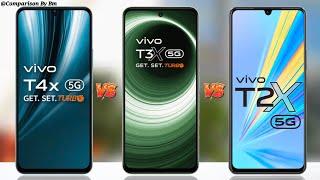 Vivo T4x Vs Vivo T3x Vs Vivo T2x 5G :- Full Comparison Specifications