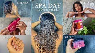 spa day | dia de autocuidado ‍️ unhas, cabelo, skin care, self care 🫧