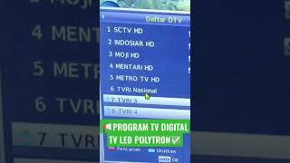 PROGRAM TV DIGITAL POLYTRON  #siarandigital