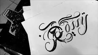 Letras para tatuar"rossy"/DRAWING CHICANO LETTERING/LETRAS DE ABECEDARIO CHICANO LETTERING