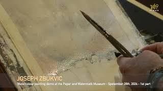 Jospeh Zbukvic watercolour painting demo - 1st part