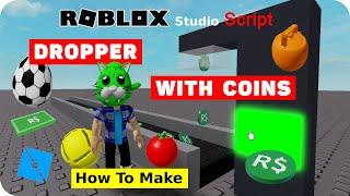 How to make a dropper in Roblox Studio | Dropper with coin and with other items for Tycoon