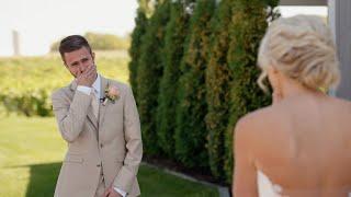 Groom Cries During First Look | Best First Look Ever With Danny & Macy Shultz | Flom Films