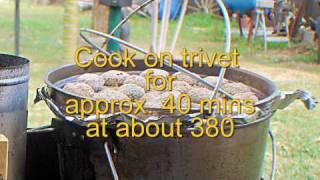 CAMP OVEN EASY POTATOES, DAMPER & DUMP PUDDING