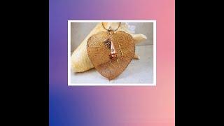 Real Copper Aspen Leaf Pendant